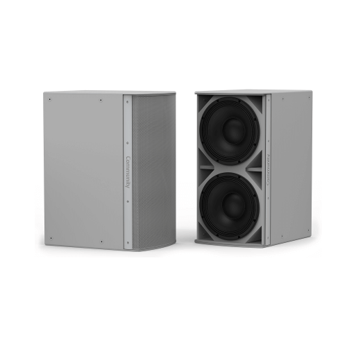 Biamp Community Community is6-212, subwoofer dual de potencia media de 12 pulgadas